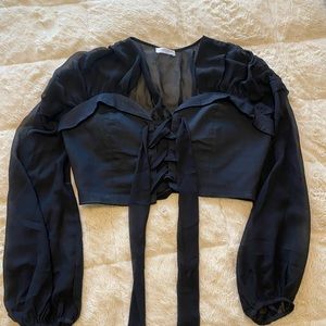 Vestique size M corset crop top